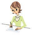 記入する人の挿絵